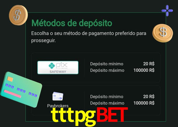 O cassino tttpgbet oferece uma grande variedade de métodos de pagamento